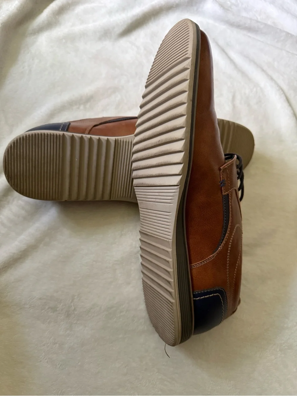 Men's Brown Leather Lace-Up Dress Shoes